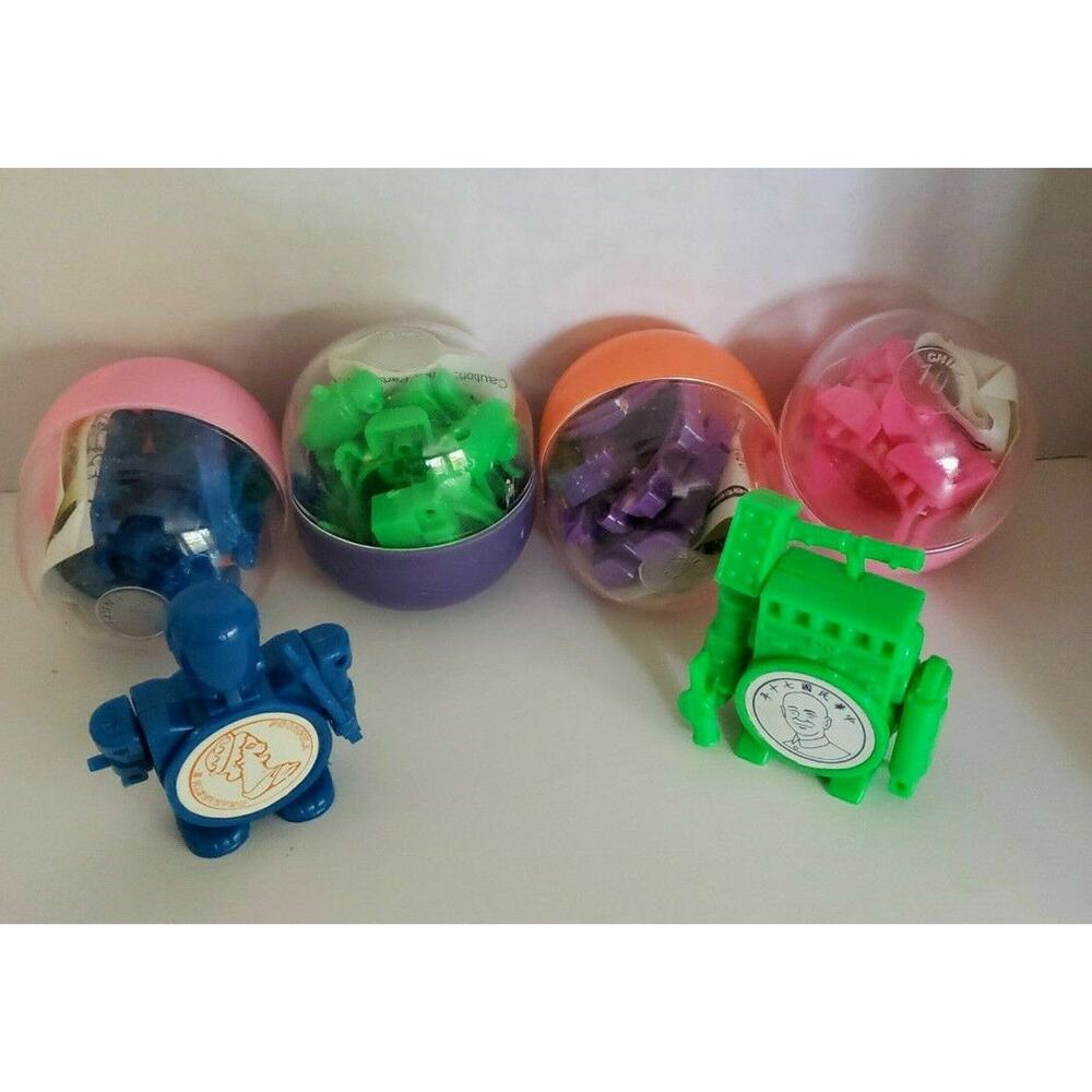 Vintage 2 Coin Bank Warrior Capsules Gumball Vending Machine Toys NOS SKU 126